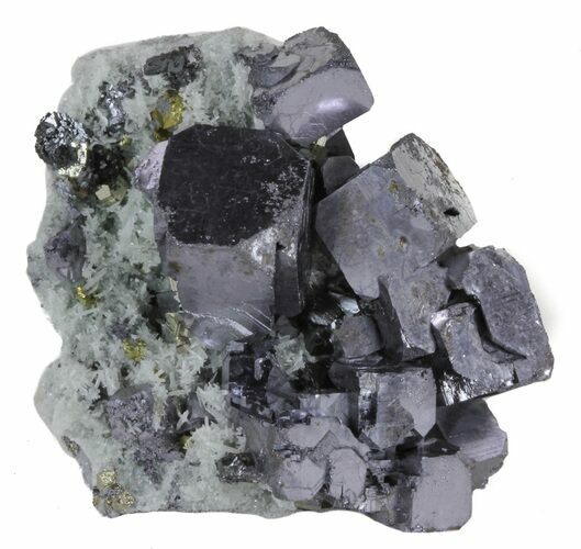 Galena, Chalcopyrite, Pyrite and Quartz Association - Bulgaria #62249